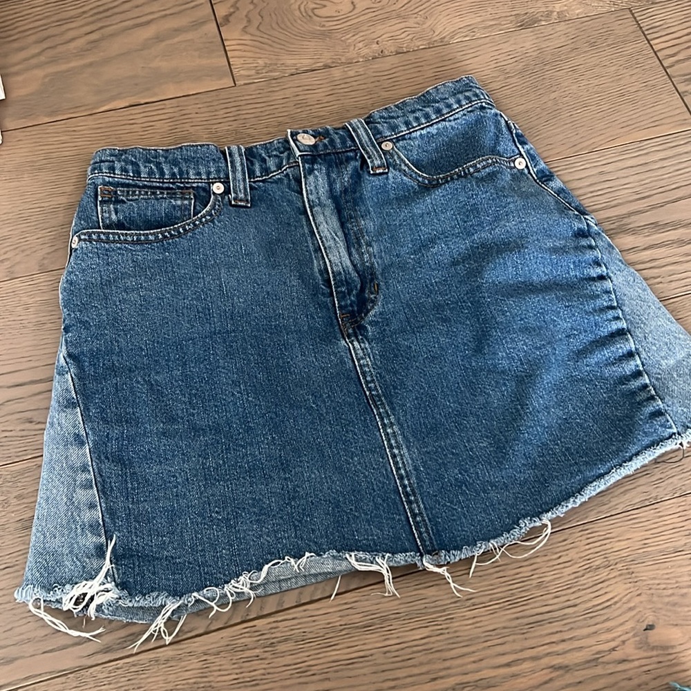 Madewell Patchwork Mini Skirt - image 2